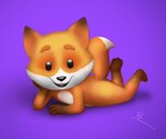 ambiguous_gender anthro fur kpart orange_body orange_fur solo ukraine young young_ambiguous young_anthro foxtrot_(copyright) foxtrot canid canine fox mammal