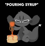 anthro black_background black_body black_fur explosion food fur humor male pancake simple_background syrup text knowdwagon blows_up_with_mind dwagon_(knowdwagon) fruitdwagon_(knowdwagon) animated meme short_playtime sound webm