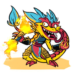 2_toes 3_fingers anthro armor arms_bent black_clothing black_shirt black_topwear blue_hair blue_tail_tuft claw_toes claws clothed clothed_anthro clothed_male clothing elemental_manipulation eyebrows feet finger_claws fingers fire fire_manipulation gauntlets gloves hair handwear holding_object holding_weapon light lips long_tail long_tongue male open_mouth open_smile orange_eyes red_claws red_eyebrows red_lips red_sash red_tail red_tongue scales sharp_teeth shirt short_hair simple_background smile solo tail tail_tuft teeth thick_eyebrows toes tongue tongue_out topwear tuft weapon white_background yellow_body yellow_scales yellow_tail altermentality activision mythology skylanders fire_kraken dragon eastern_dragon mythological_creature mythological_scalie scalie 1:1 2023 colored digital_drawing_(artwork) digital_media_(artwork) english_description full-length_portrait lighting portrait shaded