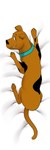 1:3 2023 absurd_res brown_body canid canine canis collar dakimakura dakimakura_design domestic_dog feral great_dane grin hanna-barbera hi_res male mammal markings mastiff molosser oumseven scooby-doo scooby-doo_(series) simple_background smile solo teasing