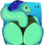 big_butt butt butt_focus clothing female green_tail huge_butt looking_at_viewer looking_back mature_female one-piece_swimsuit presenting presenting_hindquarters solo swimwear tail teasing thick_thighs wide_hips lewd_die disney luca_(pixar) pixar daniela_paguro humanoid scalie sea_monster 1:1 hi_res