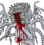 blood bodily_fluids female green_eyes grey_body not_furry simple_background solo tentacles white_background wings unknown_artist bloodborne fromsoftware sony_corporation sony_interactive_entertainment ebrietas_daughter_of_the_cosmos_(bloodborne) alien alien_humanoid eldritch_abomination great_ones_(bloodborne) humanoid monster monstrous_humanoid meme