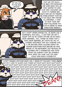 anthro dating dialogue driving duo male male/male profanity romantic romantic_couple speech_bubble text thought_bubble sagilmito canid canine canis domestic_dog fox husky mammal nordic_sled_dog spitz comic english_text hi_res