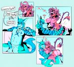 4_panel_comic ahegao angelbite_piercing anthro anthro_on_anthro anthro_penetrated anthro_penetrating anthro_penetrating_anthro anus areola balls barbell_piercing big_breasts bite biting_lip blue_body blue_fur blue_stripes breasts butt dialogue ear_piercing elbow_fin erection eyes_closed facial_piercing fangs feet female female_penetrated fin fur gauged_ear genitals gradient_background hair half-closed_eyes heart_eyes heart_symbol highlights_(coloring) huge_breasts humanoid_genitalia humanoid_penis humanoid_pussy lip_piercing looking_pleasured male male/female male_penetrating male_penetrating_female narrowed_eyes nipple_barbell nipple_piercing nipples nude open_mouth open_smile pawpads paws penetration penile penile_penetration penis penis_in_pussy perineum piercing pink_areola pink_body pink_fur pink_hair pink_nipples pink_pawpads purple_body purple_fur purple_highlights purple_sclera pussy sex short_stack simple_background smile snakebite_piercing speech_bubble spread_toes striped_body striped_fur stripes stud_piercing tail tail_fin tail_tuft teeth text toes tongue tongue_out tuft vaginal vaginal_penetration sparkibarki avian bird canid canine canis domestic_dog fish flamingo furred_shark hybrid mammal marine shark english_text hi_res nonbinary_(lore)