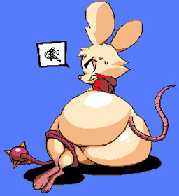 anthro big_butt bodily_fluids bottom_heavy bottomless bottomless_anthro bottomless_female bound brown_eyes bubble_butt butt clothed clothing feet female female_anthro fur hairless_tail huge_butt jacket legs_tied looking_back lying on_side rear_view soles solo sweat thick_thighs topwear weapon whip white_body white_fur wide_hips sabs mina_the_hollower yacht_club_games mina_(mina_the_hollower) mammal mouse murid murine rodent 2026 digital_drawing_(artwork) digital_media_(artwork) pixel_(artwork)