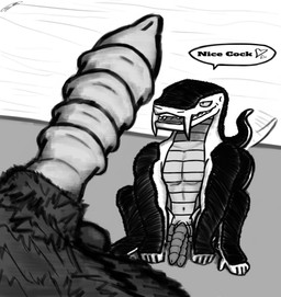 2_penises anthro balls bedroom_eyes duo erection fangs feral fur genitals looking_at_another male male/male multi_genitalia multi_penis muscular narrowed_eyes nude penis sabertooth_(anatomy) scales seductive short simple_background sitting smile speech_bubble spreading tail tail_motion tailwag teeth text white_body fancypenguin32 mythology ipe_(fancypenguin32) canid canine canis dragon dwarf_dragon humanoid mammal mythological_creature mythological_scalie reptile scalie wolf absurd_res digital_media_(artwork) hi_res monochrome