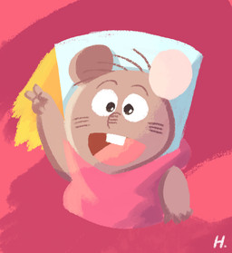 4_fingers anthro biped brown_body chibi clothed clothing fingers simple_background solo hikari_gamba gamba_no_bouken gamba_no_bouken_(series) chuuta mammal mouse murid murine rodent 2023