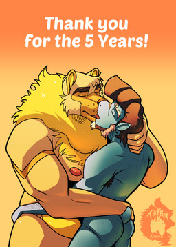 anthro arm_hair armpit_hair body_hair butt_hair chest_hair duo facial_scar gradient_background kissing male male/male male_anthro mane muscular muscular_anthro muscular_male nipples pompadour scar simple_background size_difference slightly_chubby slightly_chubby_anthro slightly_chubby_male thekinkybear mythology karou_(thekbear) kori_ice_cream_(monkeydbax) bear dragon mammal mythological_creature mythological_scalie scalie absurd_res hi_res
