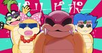 angry anthro bald blue_hair cross-popping_vein eyewear female green_hair group hair lips male shutter_shades sunglasses thick_lips zeso mario_bros nintendo iggy_koopa koopaling ludwig_von_koopa roy_koopa wendy_o._koopa koopa scalie hi_res