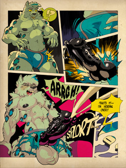 anthro balls dialogue ejaculation genitals involuntary_orgasm male penis ripped_underwear solo transformation gimmemysmokes mythology canid canine felid mammal mythological_canine mythological_creature pantherine snow_leopard werecanid werecanine werecreature werewolf 3:4 comic hi_res