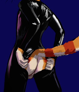 anthro backsack balls butt clothed clothing fur genitals latex latex_clothing latex_skinsuit male presenting presenting_hindquarters simple_background skinsuit solo standing tail tight_clothing tazal tazal_(character) domestic_cat felid feline felis mammal absurd_res digital_media_(artwork) hi_res