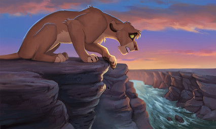 4_toes claws cloud countershade_torso countershading feet female feral fur outside purple_eyes quadruped river side_view sky solo tail toe_claws toes water yellow_sclera reallynxgirl disney the_lion_king vitani_(the_lion_king) felid lion mammal pantherine 2025 digital_drawing_(artwork) digital_media_(artwork)