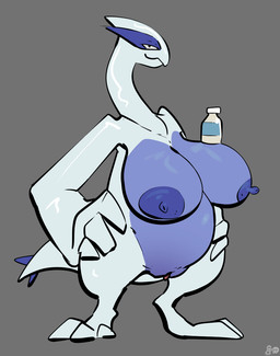 3_toes anthro areola bedroom_eyes big_breasts biped blue_areola blue_body blue_breasts blue_nipples blue_skin blue_vulva bottle breasts clitoris container feet female fingers genitals grey_background hands_on_hips huge_breasts hyper hyper_breasts looking_at_viewer narrowed_eyes nipples nude seductive simple_background solo standing toes vulva white_body white_skin fizzpop nintendo pokemon generation_2_pokemon legendary_pokemon lugia pokemon_(species) 2025 hi_res signature