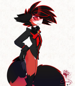 after_spanking anthro blush bottomless butt butt_slap clothed clothing covering_butt fur male red_body red_fur reddened_butt slap solo spank_marks spanking voidshark_(artist) viorel_(voidshark) canid canine fox mammal vampire vulpin hi_res