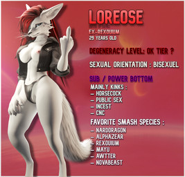 annoyed anthro big_breasts biker_jacket breasts clothed clothing female fur genitals gesture hair hand_gesture looking_at_viewer middle_finger nipples nude rude_gesture simple_background solo tail text underwear white_body white_fur lill_esp loreose_(lill_esp) canid canine canis fox mammal rexouium 3d_(artwork) blender_(artwork) digital_media_(artwork) english_text hi_res
