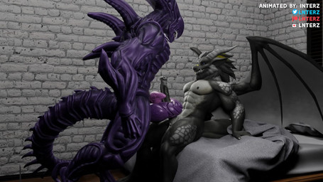 anthro anthro_on_anthro big_penis duo erection frottage genitals huge_penis male male/male moan muscular muscular_anthro nude penile penis penises_touching penisjob prehensile_penis sex sound_effects tail interz sound_warning alien_(franchise) mythology interz_(character) snakehead404 alien dragon mythological_creature mythological_scalie scalie xenomorph 16:9 3d_(artwork) 3d_animation animated digital_media_(artwork) hi_res loop short_playtime sound video widescreen