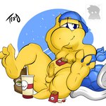 3_toes anthro anus balls barefoot erection feet food food_fetish food_play genitals hindpaw male navel nipples nude paws plantigrade presenting shell-less soles solo spread_legs spreading toes alex_kitsune mario_bros nintendo troy_(alex_kitsune) koopa koopa_paratroopa koopa_troopa scalie 1:1 absurd_res hi_res