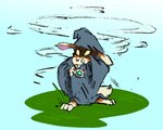 air_manipulation anthro cloak clothing elemental_manipulation grass hoodie jewelry magic_user male necklace plant solo topwear elseart quest_64 hare lagomorph leporid mammal were_hare