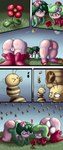 anthro anus ass_up beehive duo female female/female genitals outside panel_skew pussy sting stinger othoxon nintendo pokemon pokemon_legends_arceus arthropod bee generation_5_pokemon generation_7_pokemon generation_8_pokemon hisuian_form hisuian_lilligant humanoid hymenopteran insect pokemon_(species) regional_form_(pokemon) tsareena absurd_res comic hi_res