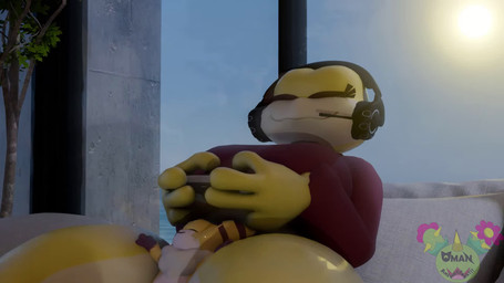 anthro eating female female_pred gaming_console gaming_controller gaming_headset leg_grab macro male male/female male_prey micro oral_vore squish swallowing teasing teasing_with_mouth thick_thighs thigh_grab thigh_squish vore wide_hipped_female wide_hips omananimations rochin1000_(modeler) palworld pocketpair daisy_(rochin1000) amphibian amphibian_humanoid animal_humanoid frog frog_humanoid humanoid pal_(species) sparkit tree_frog 16:9 3d_(artwork) 3d_animation animated digital_media_(artwork) hi_res long_playtime sound video widescreen