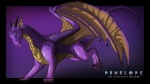 claws female feral horn membrane_(anatomy) membranous_wings paws purple_body purple_scales purple_skin scales solo tail text tongue wings evalion mythology penelope_the_persistent_dragon dragon mythological_creature mythological_scalie scalie 16:9 2012 english_text hi_res purple_theme widescreen