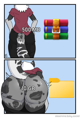 anthro big_butt bottomwear bottomwear_down butt clothed clothing folder_icon fur gloves_(marking) grey_body grey_fur hair iconography leopard_spots male markings pants pants_down partially_clothed presenting presenting_hindquarters pulling_down_pants pulling_pants_down rear_view shirt simple_background solo spots tail text topwear undressing undressing_self white_hair hexxysnep decompressed_file_meme hex_mira felid mammal pantherine snow_leopard hi_res meme signature nonbinary_(lore)