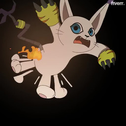 accessory ambiguous_anthro ambiguous_gender anthro burning butt butt_on_fire casual_nudity clothing fire furgonomics gloves gold_(metal) gold_jewelry gold_tail_ring hand_on_butt handwear jewelry lava nude_ambiguous nude_anthro open_mouth pain ring semi-anthro solo tail tail_accessory tail_jewelry tail_ring tvvist_(fiverr) bandai_namco digimon fiverr hasbro digimon_(species) gatomon 1:1 2d_animation animated frame_by_frame no_sound short_playtime video watermark
