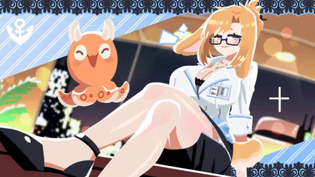 blonde_hair bottomwear bouncing_breasts bra breasts clothing eyewear female footwear freckles glasses hair jewelry lingerie necklace office office_clothing office_lady shoes skirt underwear lp8000mao animal_humanoid canid canid_humanoid canine canine_humanoid dog_humanoid humanoid mammal mammal_humanoid 16:9 2d_animation animated motion_tweening no_sound short_playtime video widescreen