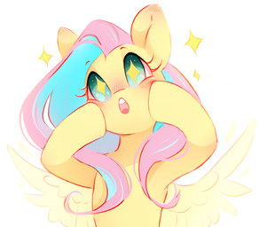 blush blush_lines eyebrows eyelashes feathered_wings feathers female feral open_mouth raised_eyebrows simple_background solo spread_wings star_pupils white_background wings yellow_body melodylibris friendship_is_magic hasbro my_little_pony mythology fluttershy_(mlp) equid equine mammal mythological_creature mythological_equine pegasus absurd_res colored colored_sketch digital_drawing_(artwork) digital_media_(artwork) half-length_portrait hi_res portrait reaction_image sketch