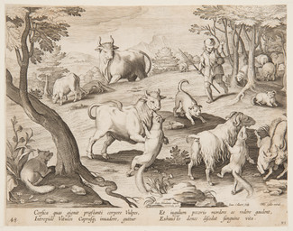 ambiguous_feral ambiguous_gender animal_genitalia animal_penis anus balls barely_visible_balls barely_visible_genitalia barely_visible_sheath bite bovine_genitalia bovine_penis cloven_hooves feral feral_on_feral fully_sheathed fur genitals group historical_dress hooves horn hunting male male_feral male_human male_prey medieval_clothing nude nude_male outside penis plant plantigrade puffy_anus quadruped raised_tail sheath tail text tree unguligrade violence jan_van_der_straet_(stradanus) bovid bovine canid canine canis caprine cattle domestic_dog fox goat human mammal sheep 1595 16th_century absurd_res ancient_art hi_res latin_text monochrome translated