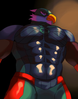 anthro barazoku disgust disgusted_face fur male mask muscular muscular_anthro muscular_male solo superhero_costume wearing_mask white_body white_fur theastoundingarc the_boys_(series) soldier_boy_(the_boys) accipitrid accipitriform avian bird eagle hybrid hi_res