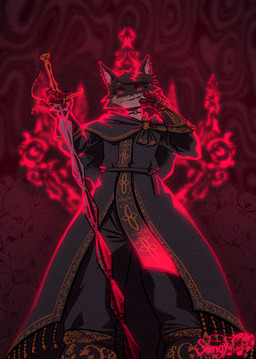 armor armored_boots black_body black_fur choker clothing ear_piercing ear_ring facial_piercing fur gauntlets gloves grin handwear jewelry male melee_weapon multicolored_body multicolored_fur necklace nose_piercing nose_ring piercing red_eyes ring_piercing robe screaming smile smiling_at_viewer smirk smirking_at_viewer smug smug_expression smug_eyes smug_face smug_grin suffering sword symbol tan_body tan_fur torment weapon sangy dark_souls fromsoftware aiko_(shiba_floof) canid canine canis domestic_dog mammal shiba_inu spitz absurd_res hi_res