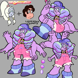 6_arms ambiguous_gender candy clothed clothing dessert female food freckles fusion gem group hair lollipop male multi_arm multi_limb not_furry overalls purple_body purple_skin simple_background text trio thediamond637 cartoon_network steven_universe fan_character lavender_quartz_(thediamond637) opal_(steven_universe) steven_quartz_universe alien alien_humanoid gem_(species) gem_fusion human humanoid mammal opal_(gem_species) quartz_(gem_species) 1:1 digital_media_(artwork) english_text hi_res