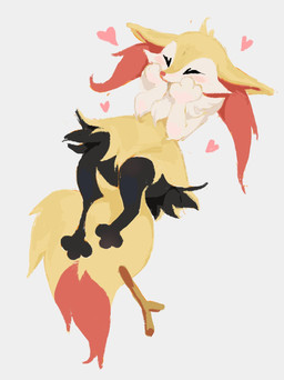 3_fingers 3_toes ambiguous_anthro ambiguous_gender anthro arm_tuft biped black_body black_fur blush cheek_tuft chest_tuft digitigrade dipstick_tail ears_down eyes_closed facial_tuft feet fingers fluffy fluffy_tail front_view fur heart_symbol hip_tuft inner_ear_fluff lying markings multicolored_body multicolored_fur nude_ambiguous nude_anthro object_in_tail on_back orange_body orange_fur orange_inner_ear_fluff orange_nose orange_tail_tip paws pivoted_ears shoulder_tuft simple_background solo stick stick_in_tail tail tail_markings tapering_snout toes tuft two_tone_tail white_background white_body white_fur yellow_body yellow_fur yellow_tail fenhe nintendo pokemon braixen canid generation_6_pokemon mammal pokemon_(species) 2025 cel_shading colored digital_media_(artwork) digital_painting_(artwork) english_description full-length_portrait hi_res painting_(artwork) portrait shaded