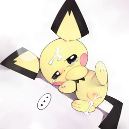 after_rape after_sex anus biped black_eyes blush bodily_fluids cum cum_in_vagina cum_inside cum_on_face ellipsis female feral genital_fluids genitals leaking_cum lying on_side shadow simple_background solo tears vulva white_background yellow_body young young_female young_feral youjomodoki nintendo pokemon generation_2_pokemon pichu pokemon_(species) 1:1 2025 absurd_res hi_res