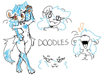 3_toes 4_fingers :3 anthro arm_tuft big_ears big_eyes biped blue_arms blue_body blue_fur blue_hair blue_legs blue_markings blue_tail_tip chest_markings digitigrade dipstick_tail eye_through_hair eyebrow_through_hair eyebrows eyelashes eyelashes_through_hair fangs featureless_crotch feet female fingers fluffy fluffy_tail fur gloves_(marking) hair handpaw head_back head_tilt heart_(marking) heart_symbol inner_ear_fluff laugh leg_markings leg_tuft long_hair long_tail markings motion_lines nude open_mouth orange_eyes orange_inner_ear_fluff orange_pawpads pawpads paws raised_eyebrow shoulder_tuft simple_background small_nose smug snaggle_tooth snout socks_(marking) solo standing tail tail_markings tail_tuft teeth text thigh_markings thigh_tuft toes tongue translucent translucent_hair tuft white_background white_body white_ears white_eyebrows white_fur white_tail fidelbon sumthy_(fidelbon) domestic_ferret mammal mustelid musteline true_musteline weasel 2026 colored_sketch digital_media_(artwork) english_text expression_sheet microsoft_paint_(artwork) sketch