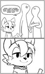 ambiguous_gender anthro border bottle canid canine canis container domestic_dog durg_(artist) english_text group hi_res jamie_(disambiguation) mammal monochrome pain sega simple_background sonic_the_hedgehog_(series) standing text trio white_background white_border