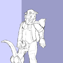 anthro malamutt male oral sex diablito infinite wolfywetfurr alaskan_malamute canid canine canis domestic_dog kobold mammal nordic_sled_dog scalie spitz wolf absurd_res hi_res