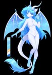 blush butt female hair horn nipples nude smile solo tail sakneko2 mythology qinghan dragon humanoid mythological_creature mythological_scalie scalie absurd_res alpha_channel hi_res