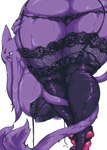 2024 absurd_res anthro ashi_foot bent_over big_breasts big_butt biped black_claws blush bodily_fluids bra breasts butt claws clothed clothing colored curvy_figure digital_media_(artwork) eeveelution espeon felid feline female female_anthro finger_claws forehead_gem forked_tail fur garter_straps gem generation_2_pokemon hair hair_over_eye hanging_breasts hi_res huge_breasts kemono lace_bra lace_panties lace_stockings legwear lingerie long_hair looking_at_viewer looking_back looking_back_at_viewer mammal monotone_body monotone_fur monotone_hair monotone_tail nintendo overweight overweight_anthro overweight_female panties partially_clothed pawpads pink_pawpads pokemon pokemon_(species) pokemorph presenting presenting_hindquarters purple_body purple_bra purple_clothing purple_ears purple_fur purple_hair purple_legwear purple_panties purple_sclera purple_stockings purple_tail purple_underwear rear_view shaded simple_background slightly_chubby slightly_chubby_anthro slightly_chubby_female solo stockings sweat tail tail_around_leg thick_thighs tiptoes underwear underwear_only undressing unusual_anatomy unusual_tail voluptuous white_background white_eyes wide_hips