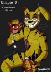 animatronic anthro comic digital_media_(artwork) english_text fazbear's_fright five_nights_at_freddy's five_nights_at_freddy's_3 foxy_(fnaf) group lagomorph leporid machine mammal nomidot plushie rabbit robot scottgames simple_background springtrap_(fnaf) text