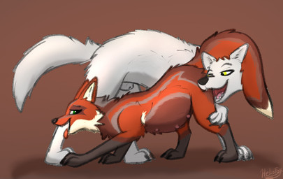 animal_genitalia animal_penis belly big_belly breath canine_genitalia canine_penis duo female feral feral_on_feral fully_sheathed fur genitals looking_back male male/female multi_nipple nipples open_mouth panting penis pregnant pregnant_female pregnant_feral presenting quadruped raised_tail sheath simple_background size_difference smile tail teasing tongue under_tail conditional_dnp heliofox luc_(the_nostapalian) lyra_(the_nostapalian) canid canine canis fox mammal wolf digital_media_(artwork) hi_res