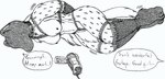 asphyxiation bdsm bound breath_play female good_girl hood hooded latex recording_video snuff solo text ebonyrubberwolf cheetah felid feline mammal english_text graphite_(artwork) monochrome traditional_media_(artwork)