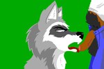 angry anthro balls bloodshot_eyes duo forced forced_oral genitals hand_on_head male male/male oral profanity pubes sex text tongue zeke_(razor-the-cross-fox) razor-the-cross-fox bear mammal procyonid raccoon 2d_animation 3:2 animated low_res short_playtime