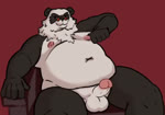 anthro balls belly belly_folds black_body black_fur erection eyewear eyewear_only fur genitals glans glasses glasses_only grin humanoid_genitalia humanoid_penis male moobs multicolored_body multicolored_fur navel nipple_fetish nipple_pinch nipple_play nipples nude overweight overweight_male penis pinch pinching_own_nipple red_background simple_background sitting smile smug solo thick_thighs throbbing throbbing_penis two_tone_body two_tone_fur wearing_glasses white_background white_body white_fur scottsktch mihoyo zenless_zone_zero pan_yin_hu bear giant_panda mammal thiren 2025 animated no_sound short_playtime webm