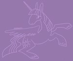 bent_legs cutie_mark feathered_wings feathering feathers female female_feral feral fur hooves horn long_tail mane purple_background purple_eyes purple_horn purple_mane quadruped simple_background solo tail unguligrade unicorn_horn wings greengrizz friendship_is_magic hasbro my_little_pony mythology twilight_sparkle_(mlp) equid equine mammal mythological_creature mythological_equine winged_unicorn 2023 artist_name digital_media_(artwork) english_description hi_res line_art