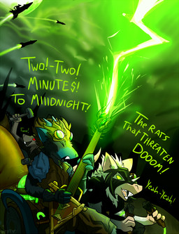 anthro electric_guitar electricity electronics eyewear goggles guitar hammer humor lightning magic male mask microphone moon musical_instrument plucked_string_instrument rocket string_instrument tools pankallisti warhammer_(franchise) warhammer_fantasy circe_(pankallisti) stan_luckbun mammal murid murine rat rodent skaven 2019