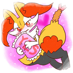 ambiguous_anthro ambiguous_gender anthro big_tail biped blush blush_stickers blushing_profusely digitigrade dipstick_tail dutch_angle featureless_crotch food front_view heart_eyes heart_symbol hug hugging_object hugging_pillow looking_at_viewer markings object_in_tail on_one_leg open_mouth pillow shrimp_(food) simple_background snout solo standing tail tail_markings text yes-no_pillow yes_pillow annyui0611 nintendo pokemon braixen canid generation_6_pokemon mammal pokemon_(species) 1:1 2023 digital_drawing_(artwork) digital_media_(artwork) english_text full-length_portrait hi_res japanese_description meme portrait translated_description