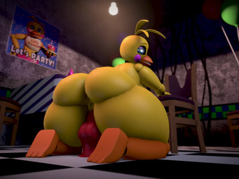 anthro anthro_penetrated beak big_butt breasts butt dildo dildo_insertion dildo_sitting female female_penetrated genitals looking_back machine masturbation nude penetration red_dildo sex_toy sex_toy_insertion solo teeth thick_thighs wide_hips yellow_body rednewth mishuyuu_(modeler) five_nights_at_freddy's five_nights_at_freddy's_2 scottgames toy_chica_(fnaf) animal_humanoid animatronic avian bird chicken galliform humanoid mammal phasianid robot 3d_(artwork) 3d_animation 4:3 animated digital_media_(artwork) short_playtime sound source_filmmaker_(artwork) video
