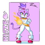 1:1 anthro blaze_the_cat bodysuit breasts chipxdip clothing dipstick_tail domestic_cat elemental_manipulation eyelashes felid feline felis female fire fire_manipulation footwear forehead_gem fur gem gloves handwear jewelry mammal markings necklace pink_clothing pink_footwear pink_shoes pupils purple_background purple_body purple_fur sega shoes simple_background skinsuit slit_pupils small_breasts snaggle_tooth solo sonic_the_hedgehog_(series) tail tail_markings thick_thighs tight_clothing white_background white_body white_bodysuit white_clothing white_fur white_gloves white_handwear white_skinsuit wide_hips yellow_eyes